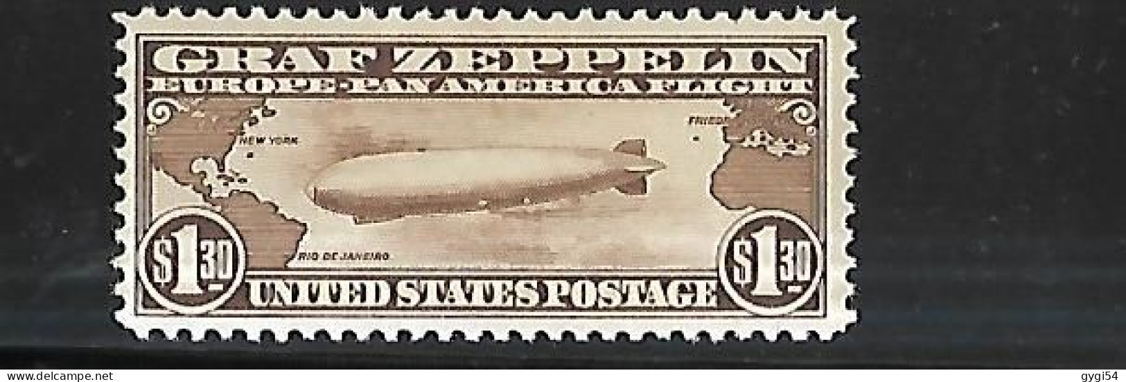 ETATS - UNIS    1930  Zeppelin Poste Aérienne Cat Yt N° 14  N * MLH - 1b. 1918-1940 Ungebraucht