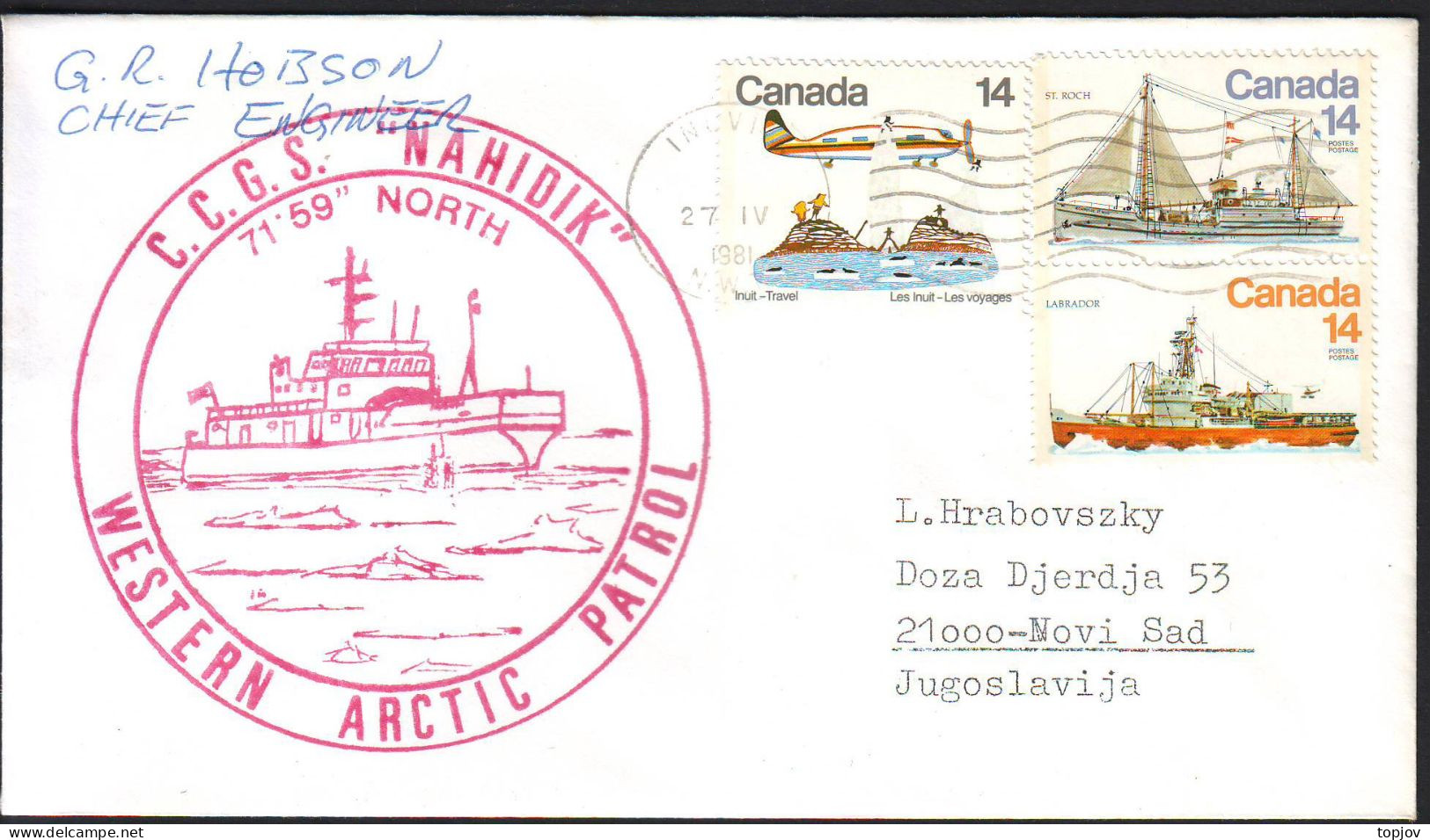 CANADA - C.C.G.S. NAHIDIK - WESTERN ARCTIC PATROL - 1981 - Expéditions Arctiques