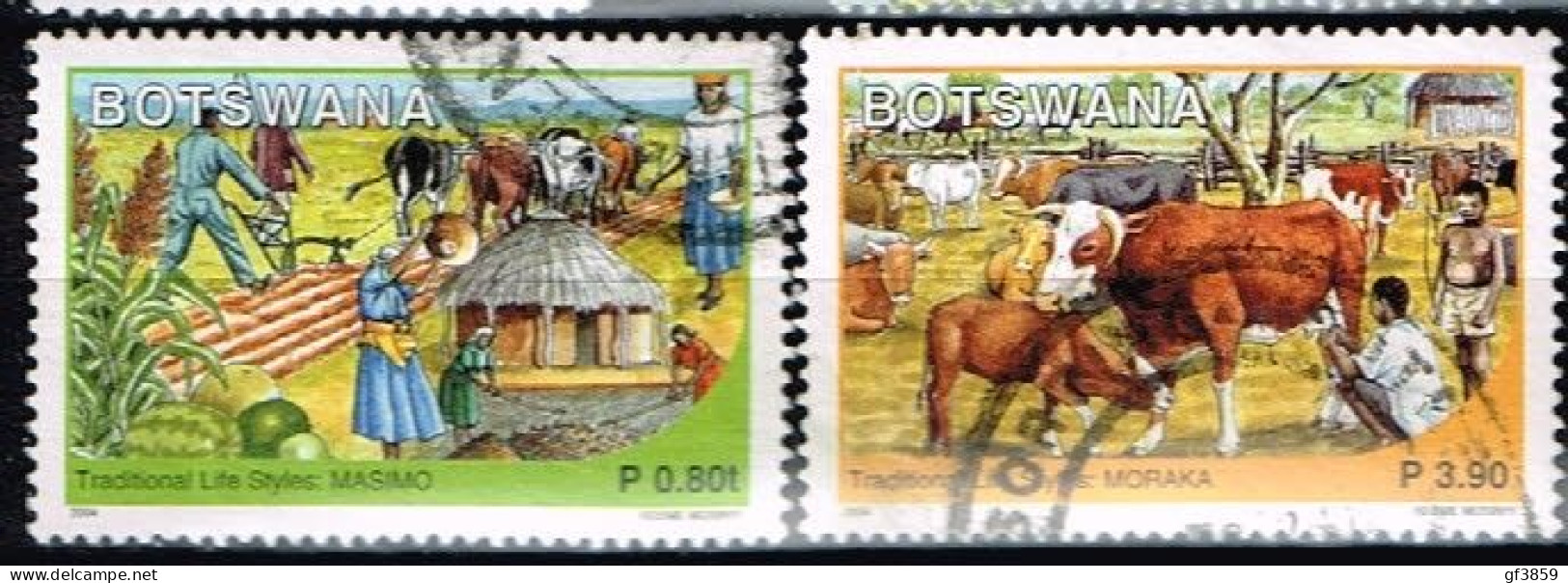 BOTSWANA / Oblitérés/Used / 2004 - Scènes De Vie Traditionnelles - Botswana (1966-...)