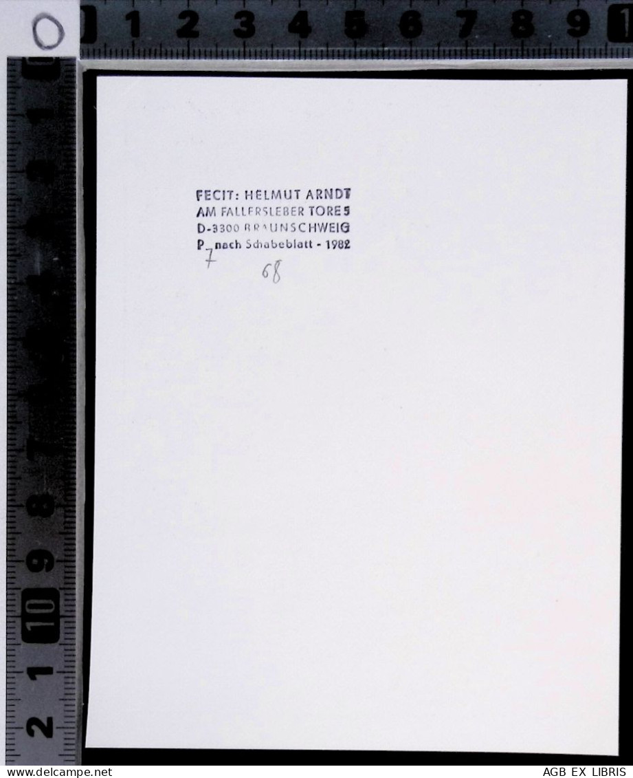 EX LIBRIS HELMUT ARNDT Per ERICH AULITZKY RODENTAL L27b-F01 #1 - Exlibris