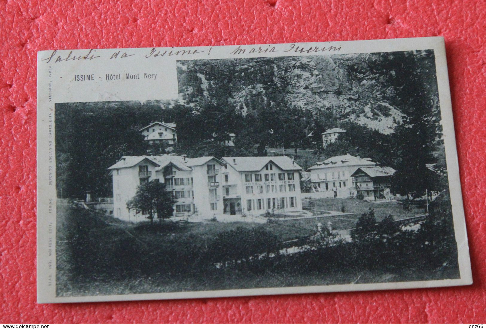 Issime Hotel Mont Nery 1904 Ed. Moi Fese - Autres & Non Classés