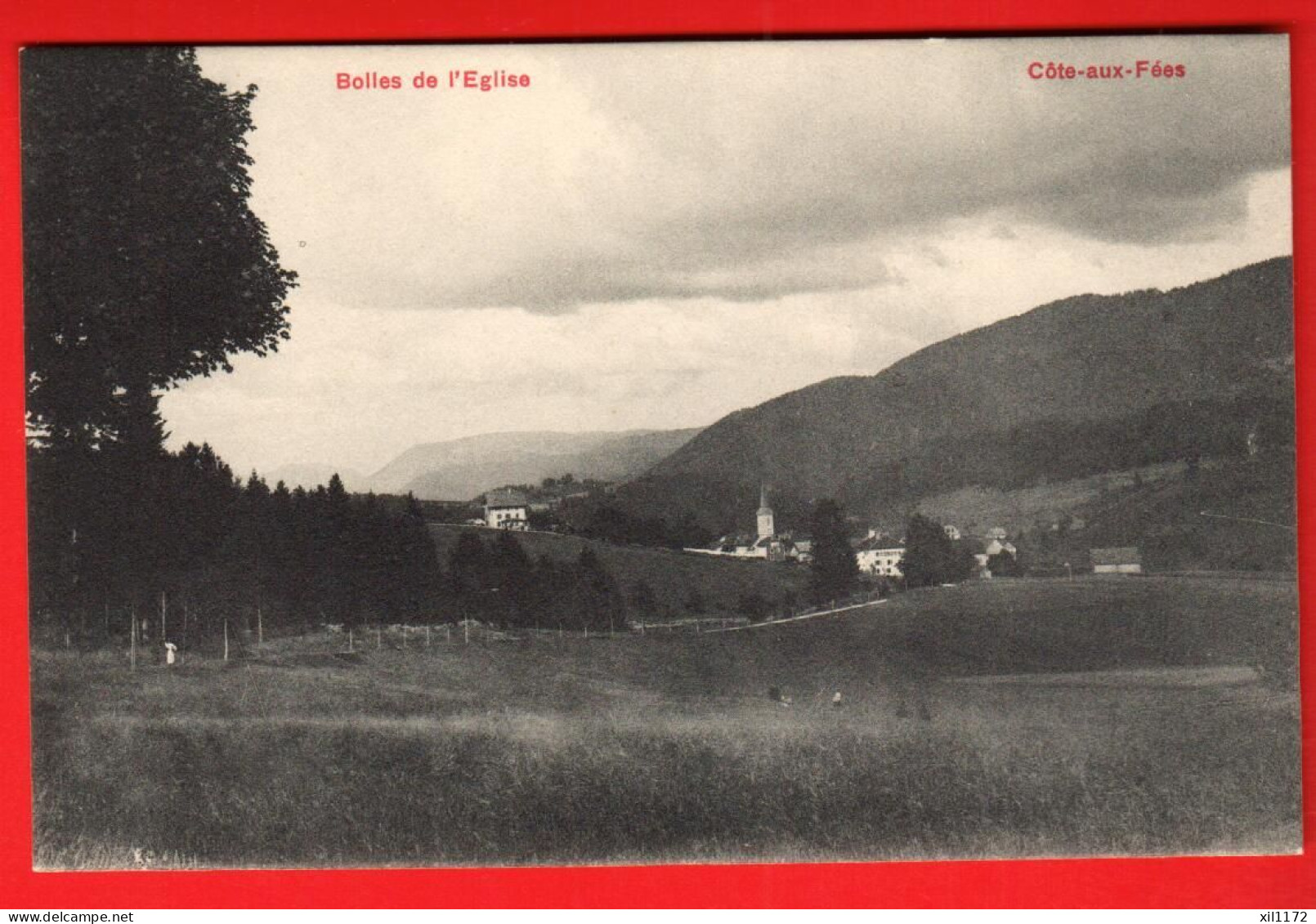 ZXP-32  Val-de-travers Côte-aux-Fées  Bolles De L'Eglise.  Carte-Photo  NC - Val-de-Travers