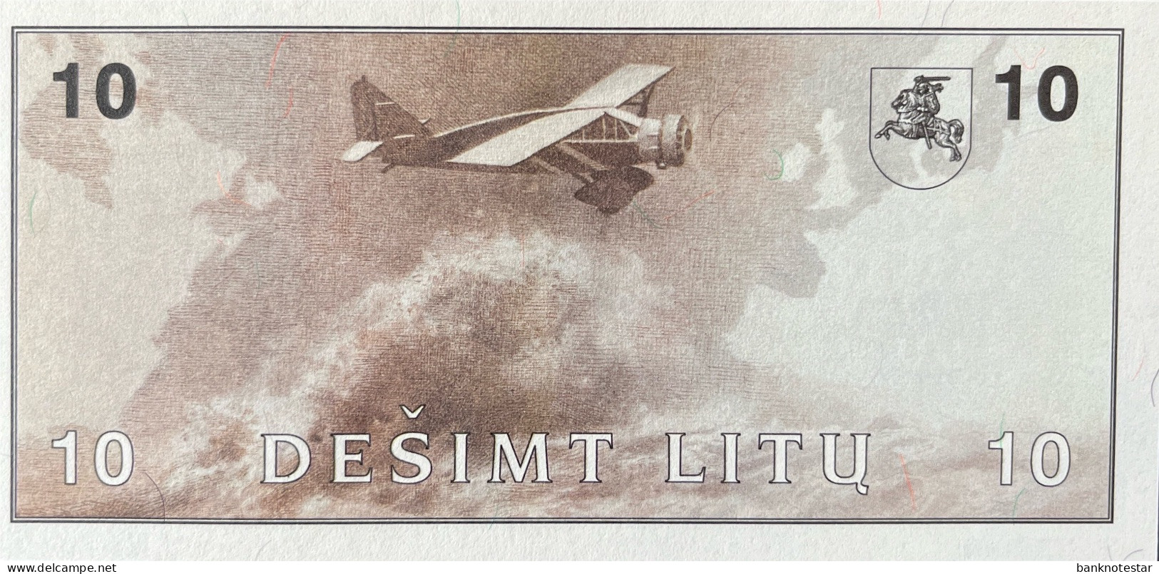 Lithuania 10 Litu, P-47b (1991) - UNC - RARE - Lituanie