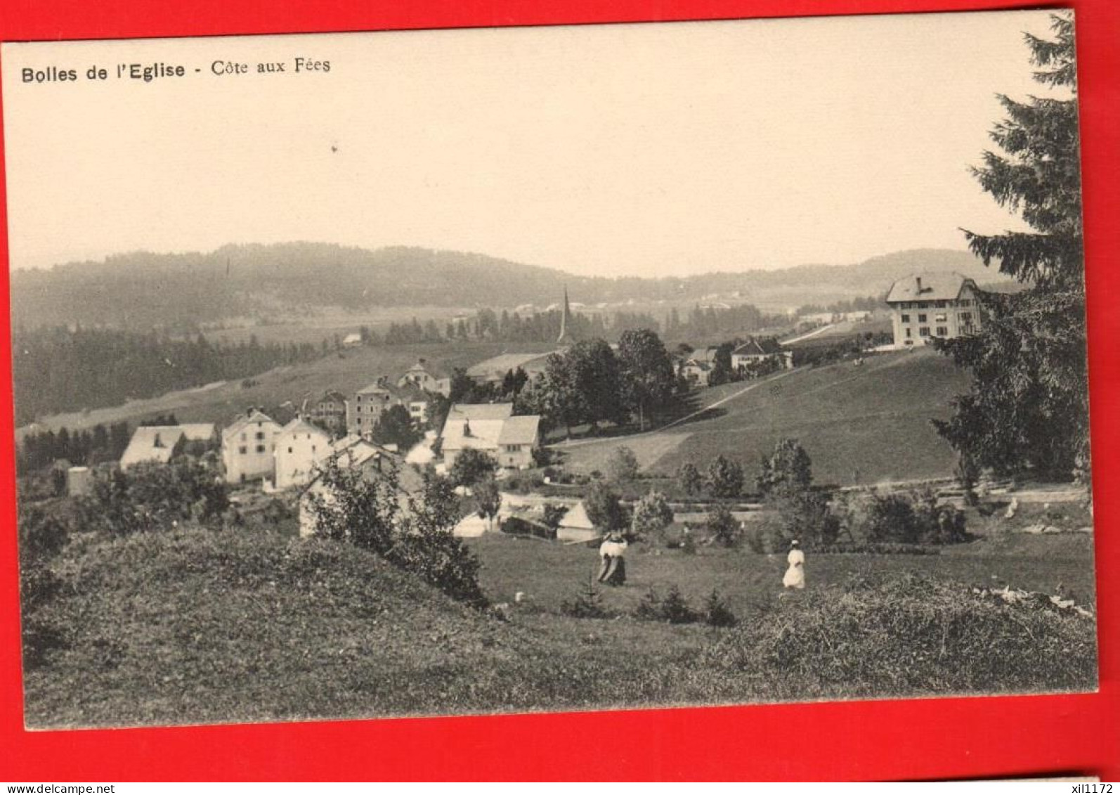 ZXP-33 RARE  Val-de-travers Côte-aux-Fées  Bolles De L'Eglise. ANIME NC - Val-de-Travers