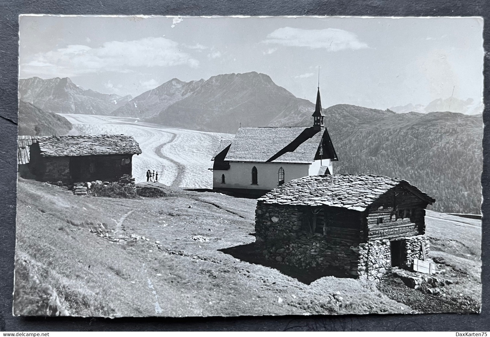 Belalp Ob Brig. Englische Kapelle U Gr. Aletschgletscher/ Photo Gyger Adelboden - Saas-Fee