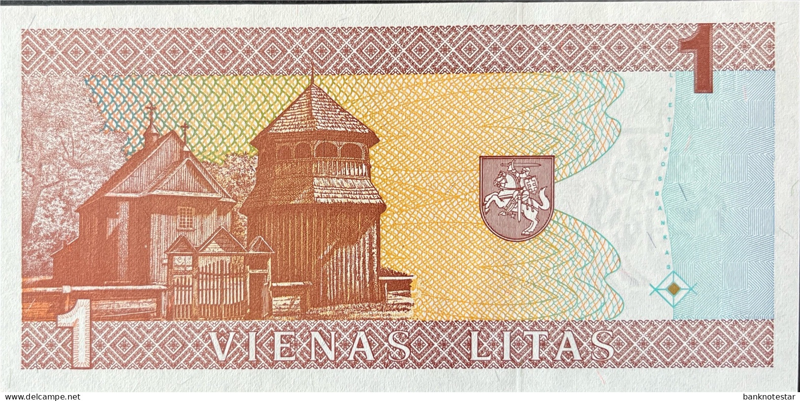 Lithuania 1 Litas, P-53 (1994) - UNC - AAA Prefix - Litauen