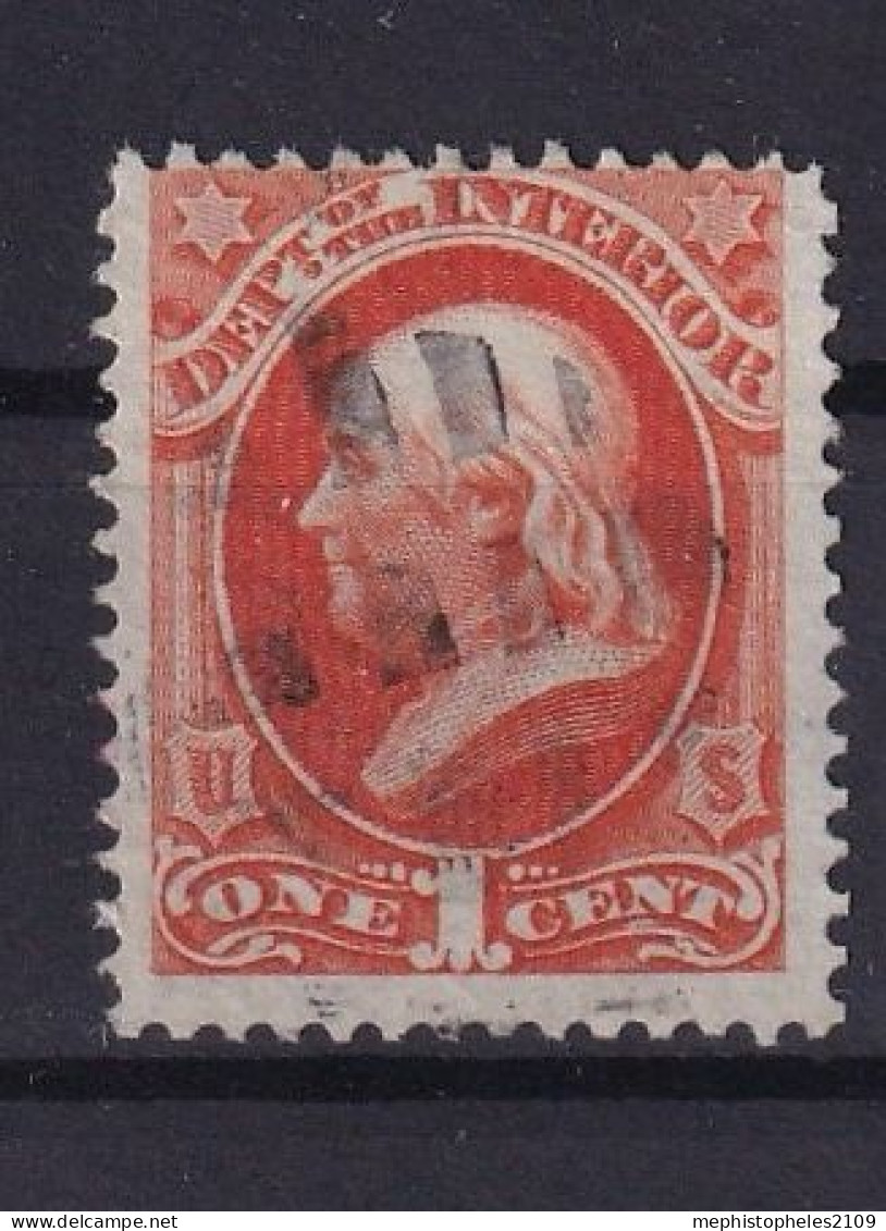 USA 1873 - Canceled - Sc# O15 - Dept. Of The Interior Service Stamp 1c - Officials