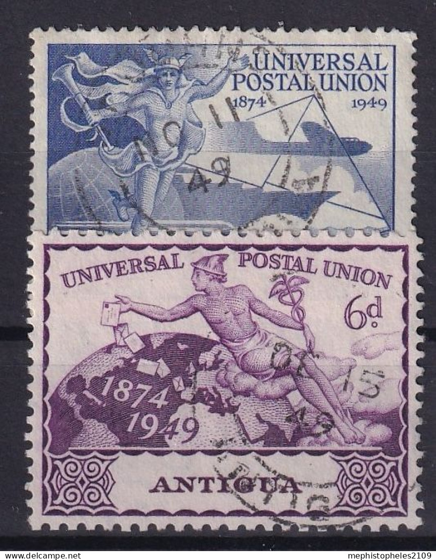 ANTIGUA 1949 - Canceled - Sc# 100, 102 - 1858-1960 Colonie Britannique