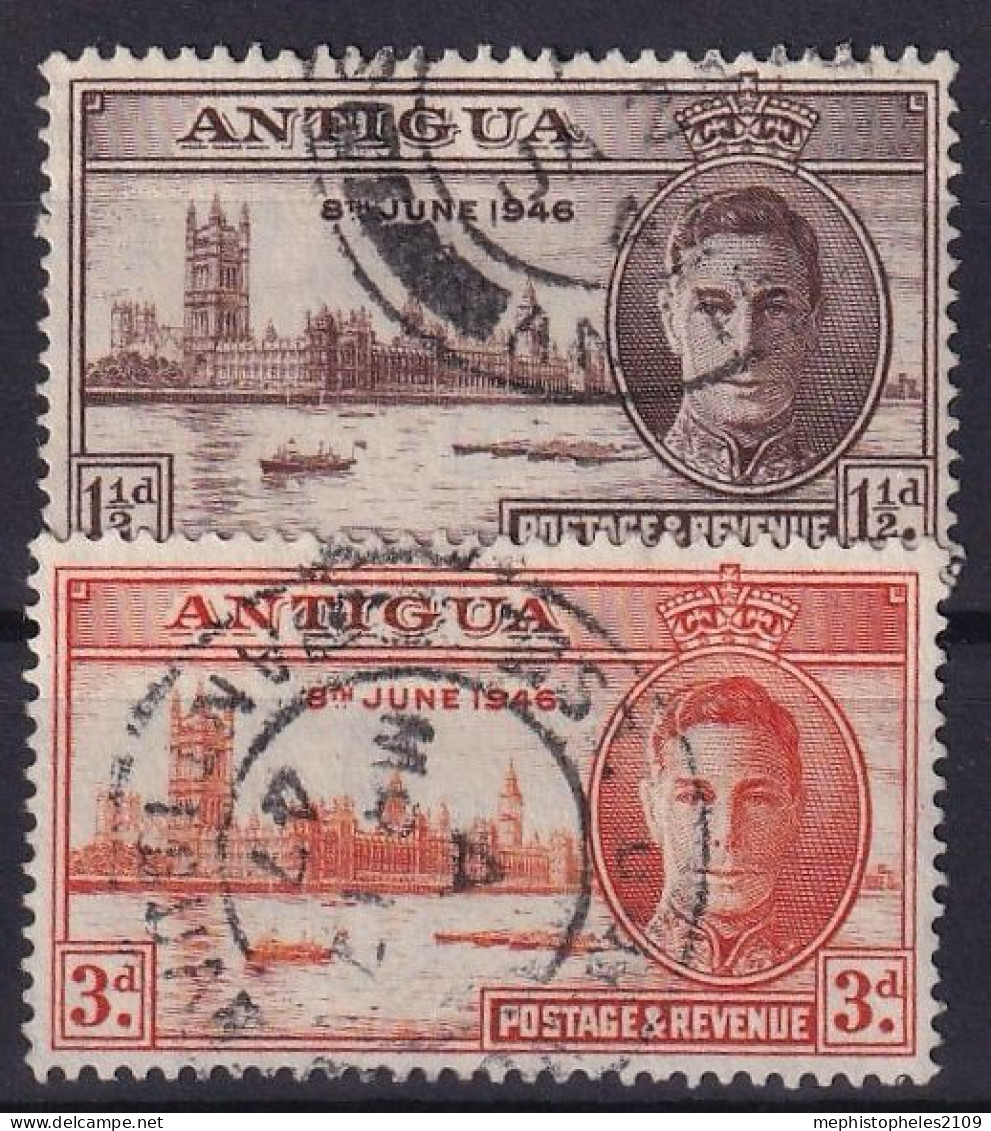 ANTIGUA 1946- Canceled - Sc# 96, 97 - 1858-1960 Crown Colony