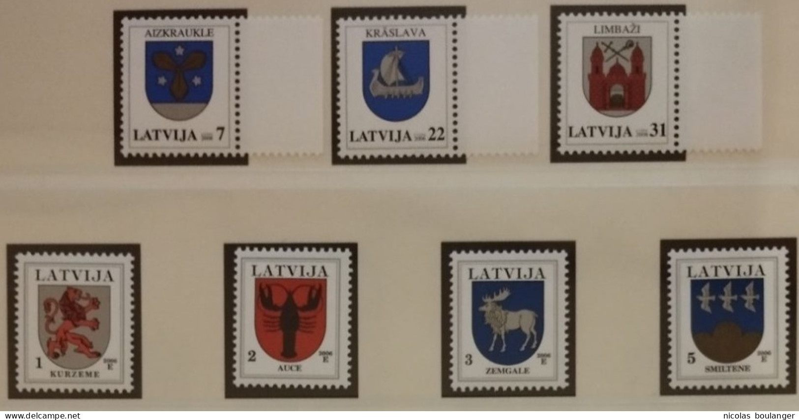 Lettonie 2006 / Yvert N°631-633 + 651-654 / ** - Lettonie