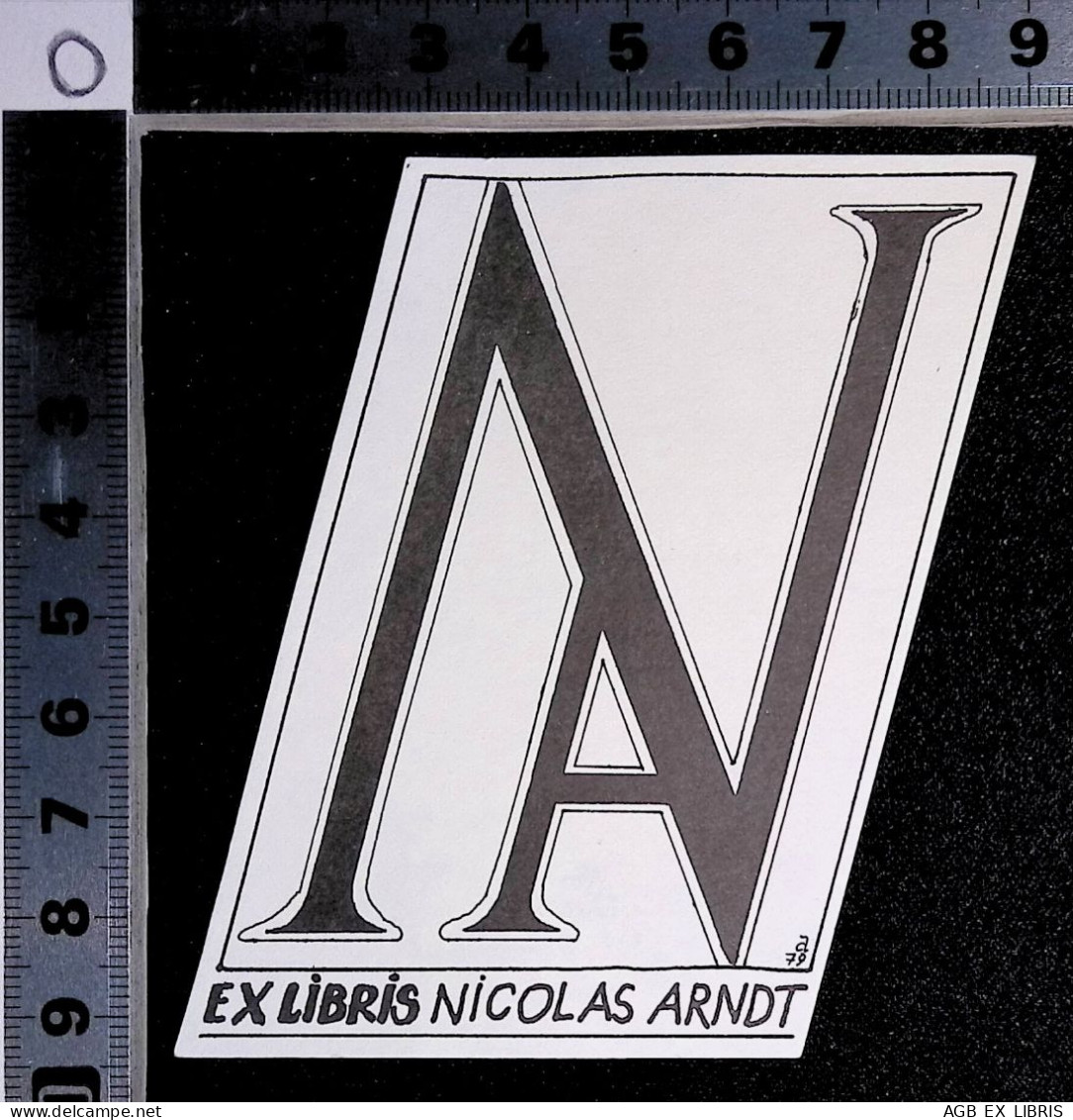 EX LIBRIS HELMUT ARNDT Per NICOLAS ARNDT L27b-F01 - Exlibris