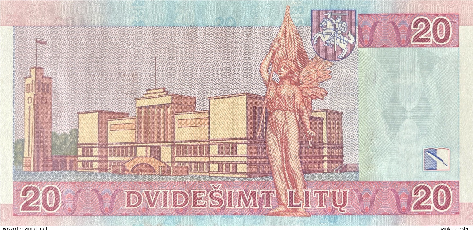 Lithuania 20 Litu, P-69 (2007) - UNC - Lithuania