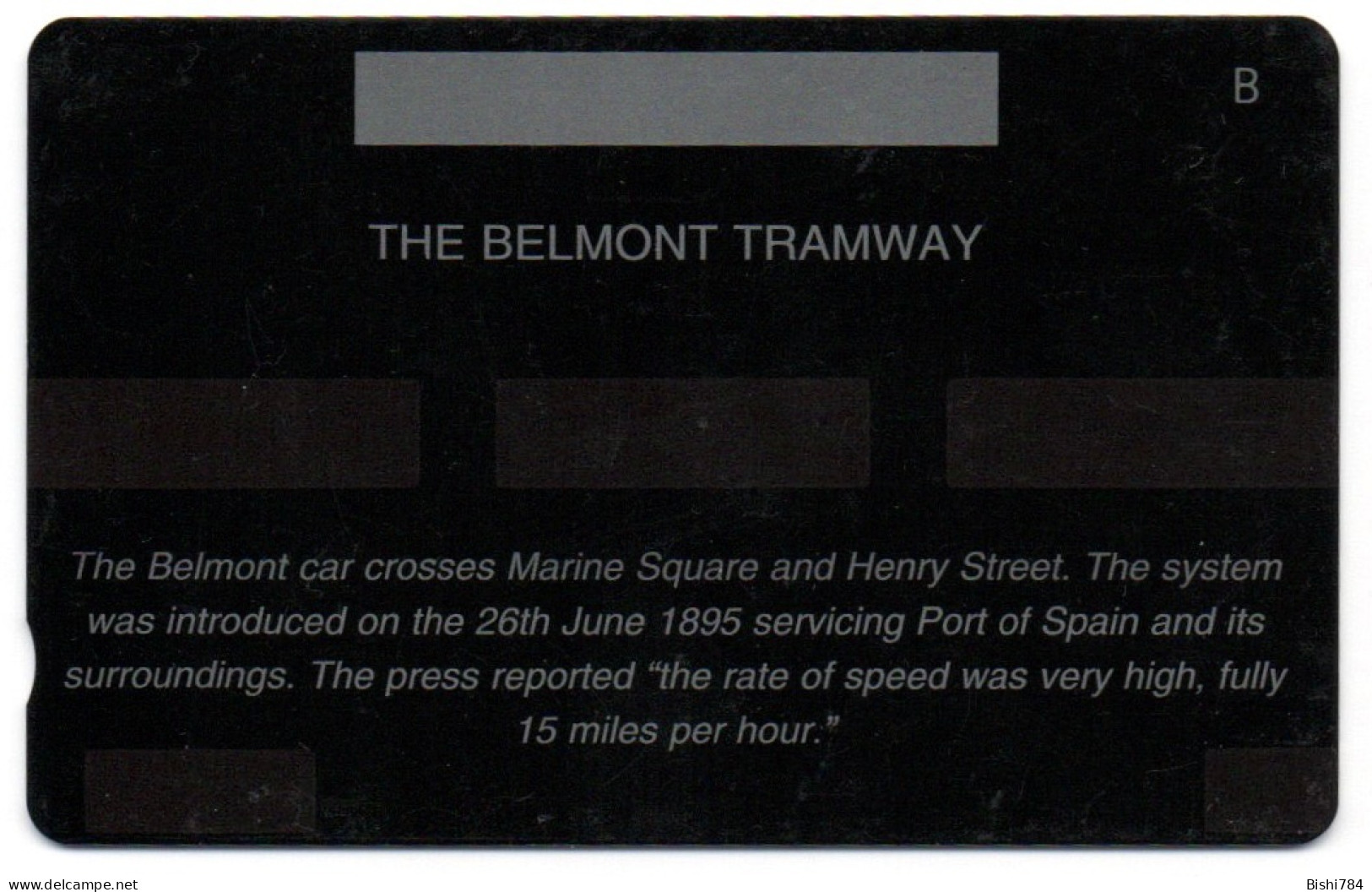 Trinidad & Tobago - The Belmont Tramway - DUMMY - Trinidad En Tobago