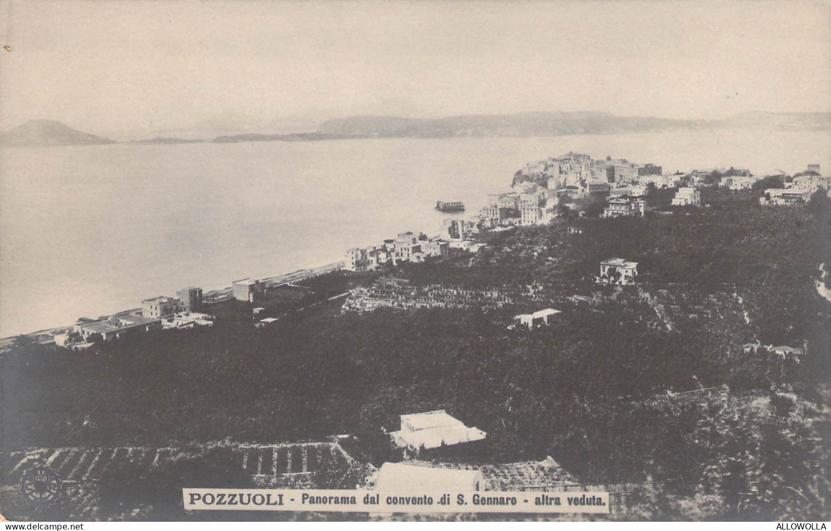 25993 " POZZUOLI-PANORAMA DEL CONVENTO DI S. GENNARO-ALTRA VEDUTA "  -VERA FOTO-CART. POST. NON SPED. - Pozzuoli