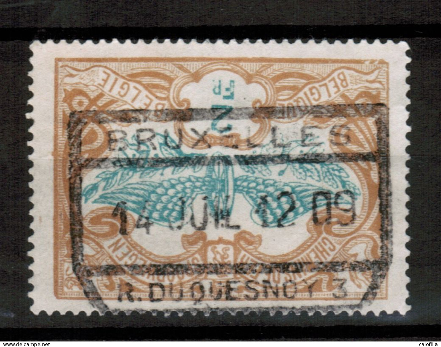 Chemins De Fer TR 43, Obliteration Centrale, BRUXELLES DUQUESNOY 3 - Used