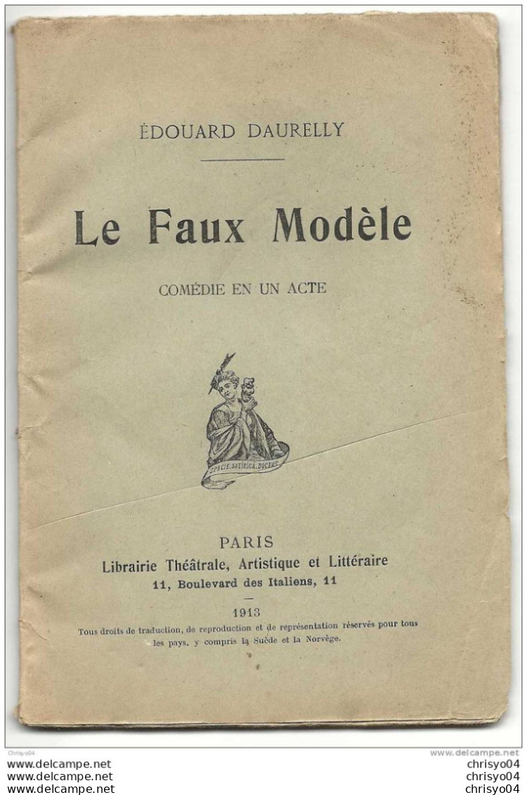 COMEDIE EN 1 ACTE DE EDOUARD DAURELLY LE FAUX MODELE - Französische Autoren