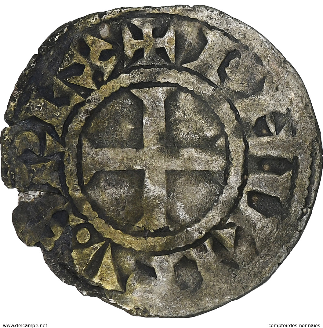 France, Philippe II, Denier, 1180-1223, Saint-Martin De Tours, Argent, TB - 1180-1223 Philipp II. August 