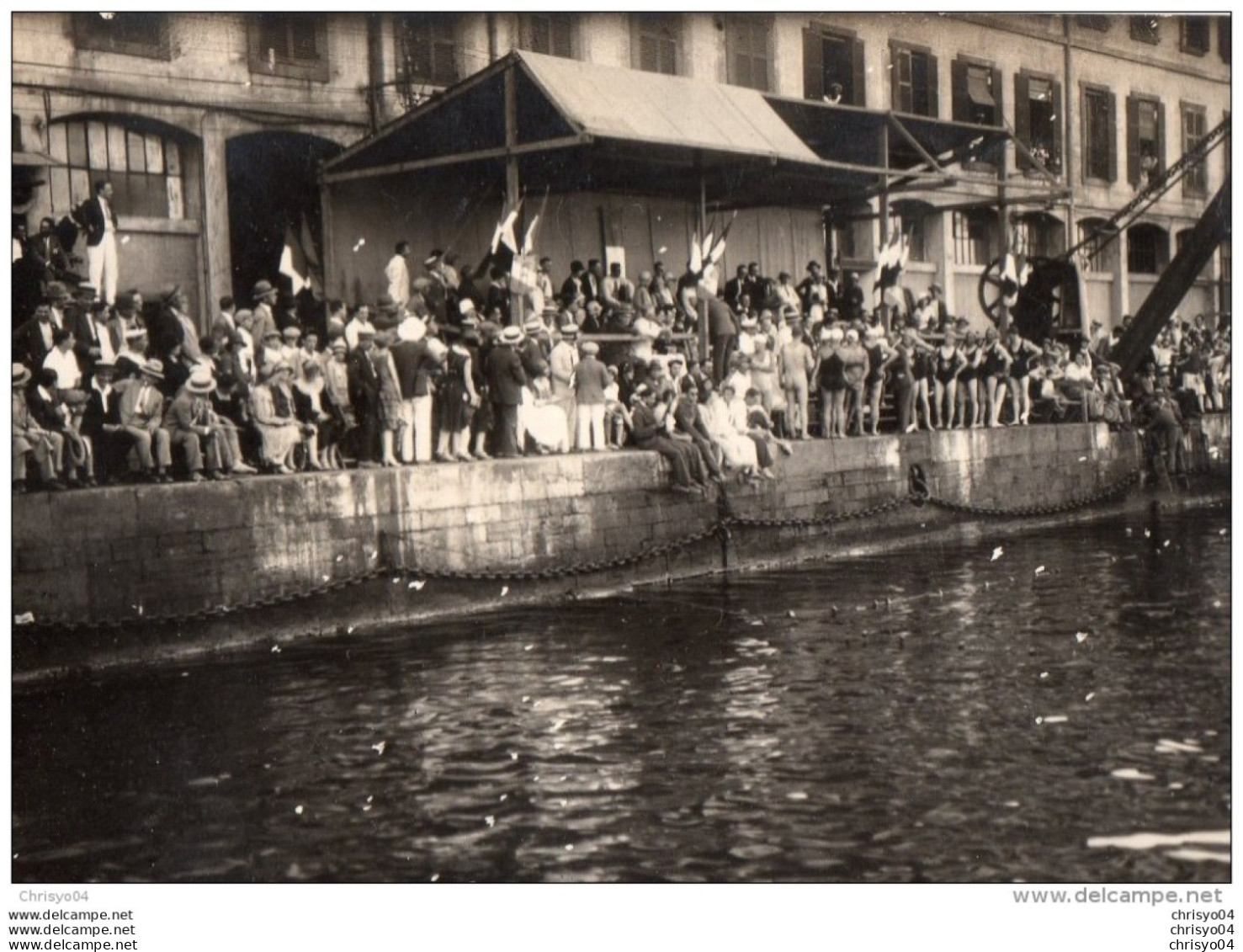 51Au   Photo Natation Cercle Des Nageurs De Marseille Rencontre Sportive à Oran Algerie Juillet 1929 - Swimming