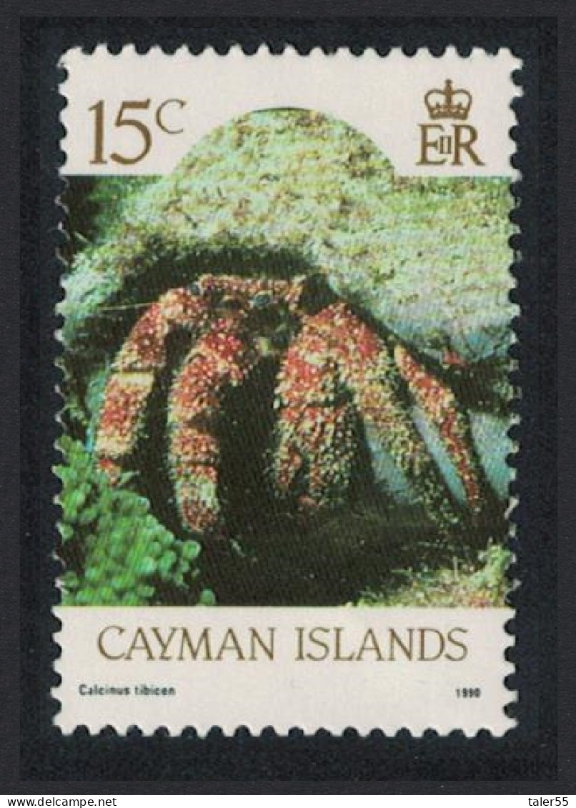 Cayman Is. Orange-claw Hermit Crab 'Calcinus Tibicen' Imprint '1990' MNH SG#637 - Cayman (Isole)