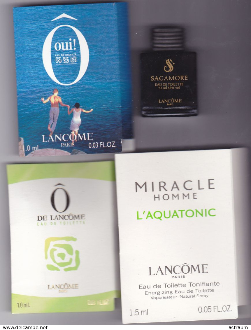 Lot 4 Miniature Vintage Parfum - Lancome -EDT - Description Ci Dessous - Mignon Di Profumo Donna (senza Box)