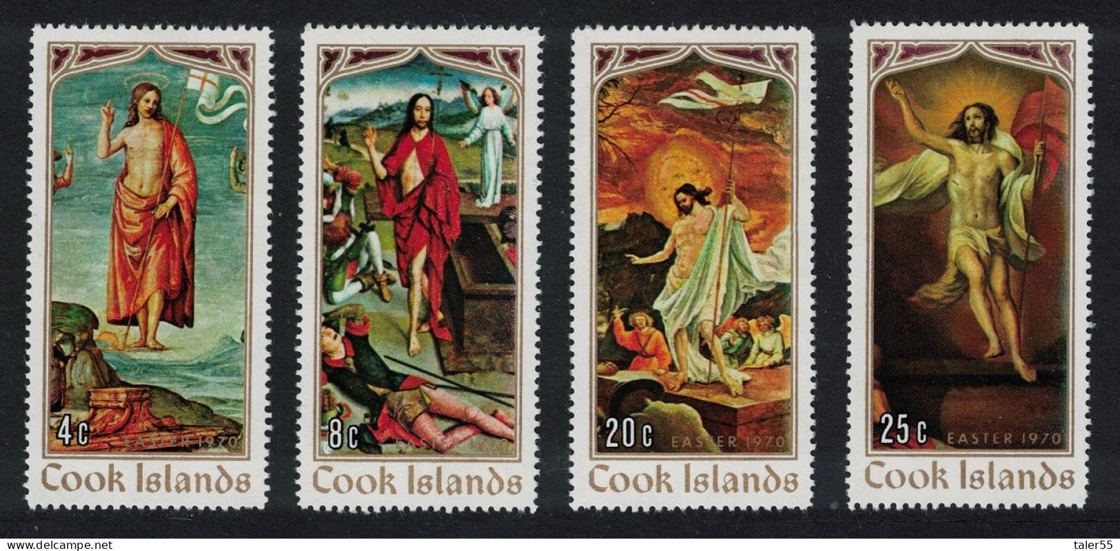 Cook Is. Easter Paintings By Raphael Murillo 4v 1970 MNH SG#316-319 Sc#273-276 - Islas Cook