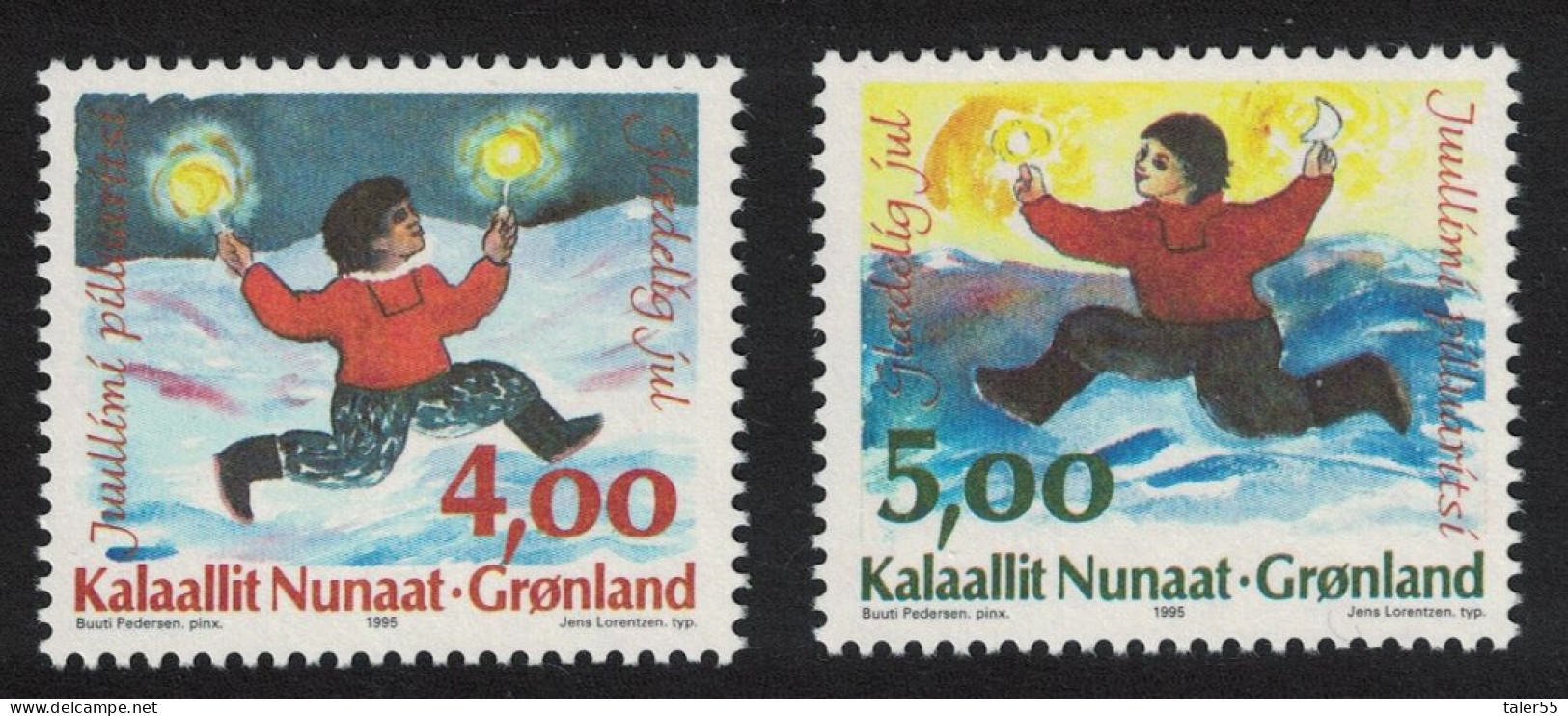 Greenland Christmas 2v 1995 MNH SG#289-290 - Ungebraucht