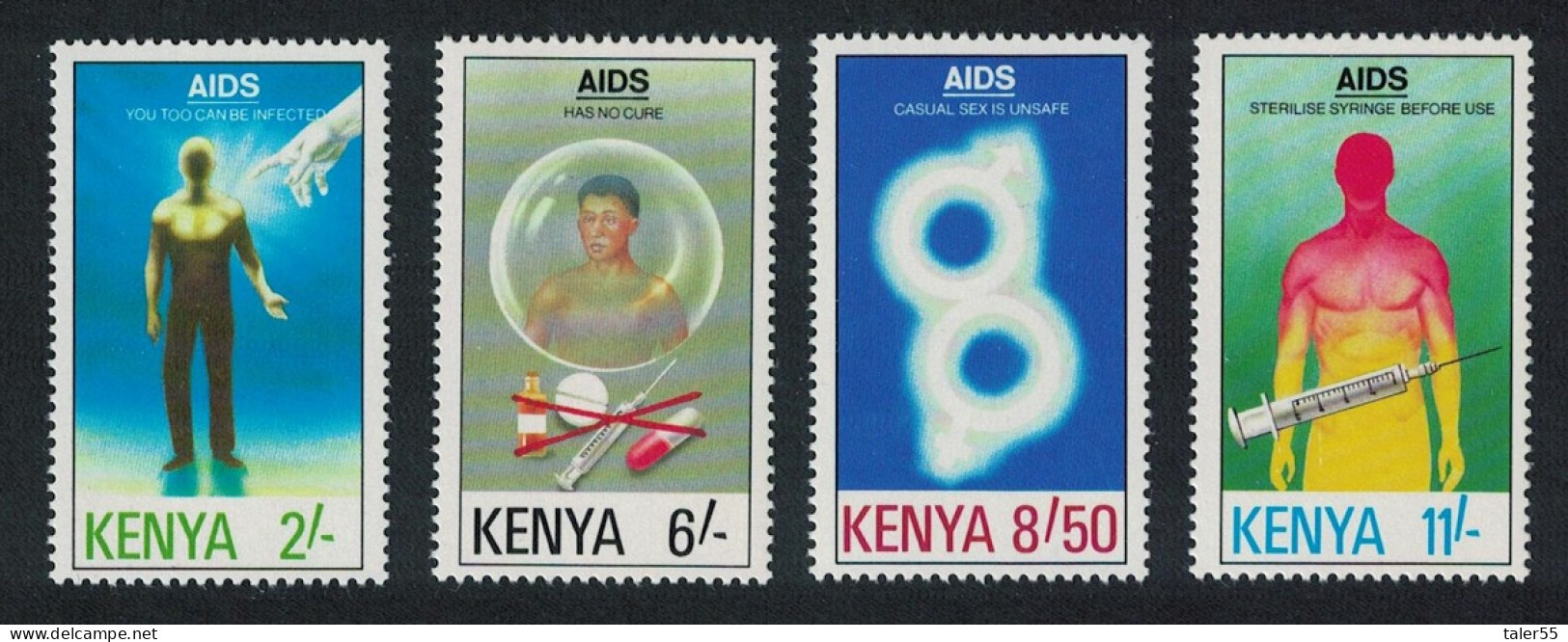 Kenya AIDS Day 4v 1992 MNH SG#561-564 - Kenya (1963-...)