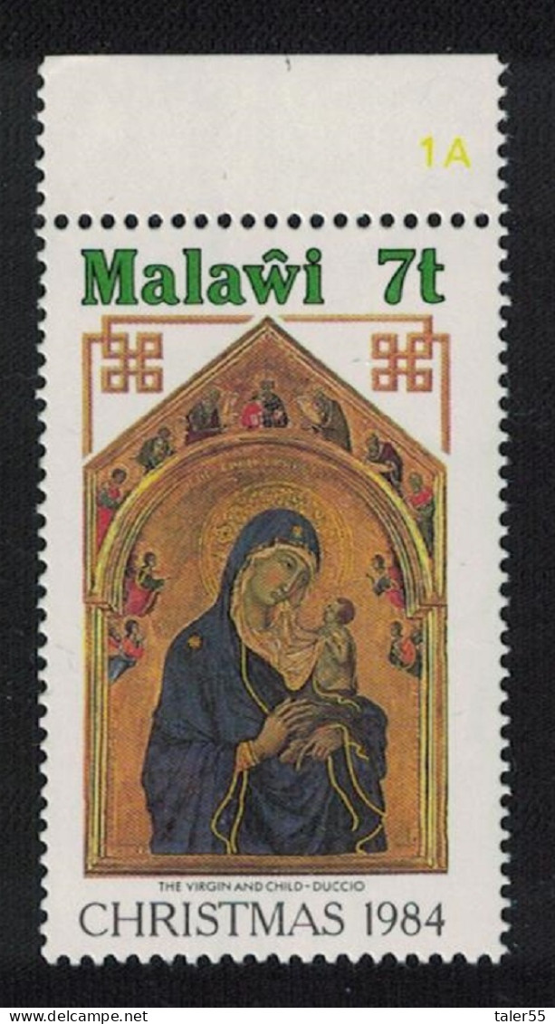 Malawi 'Virgin And Child' Painting By Duccio Christmas 7t Top Margin 1984 MNH SG#716 - Malawi (1964-...)