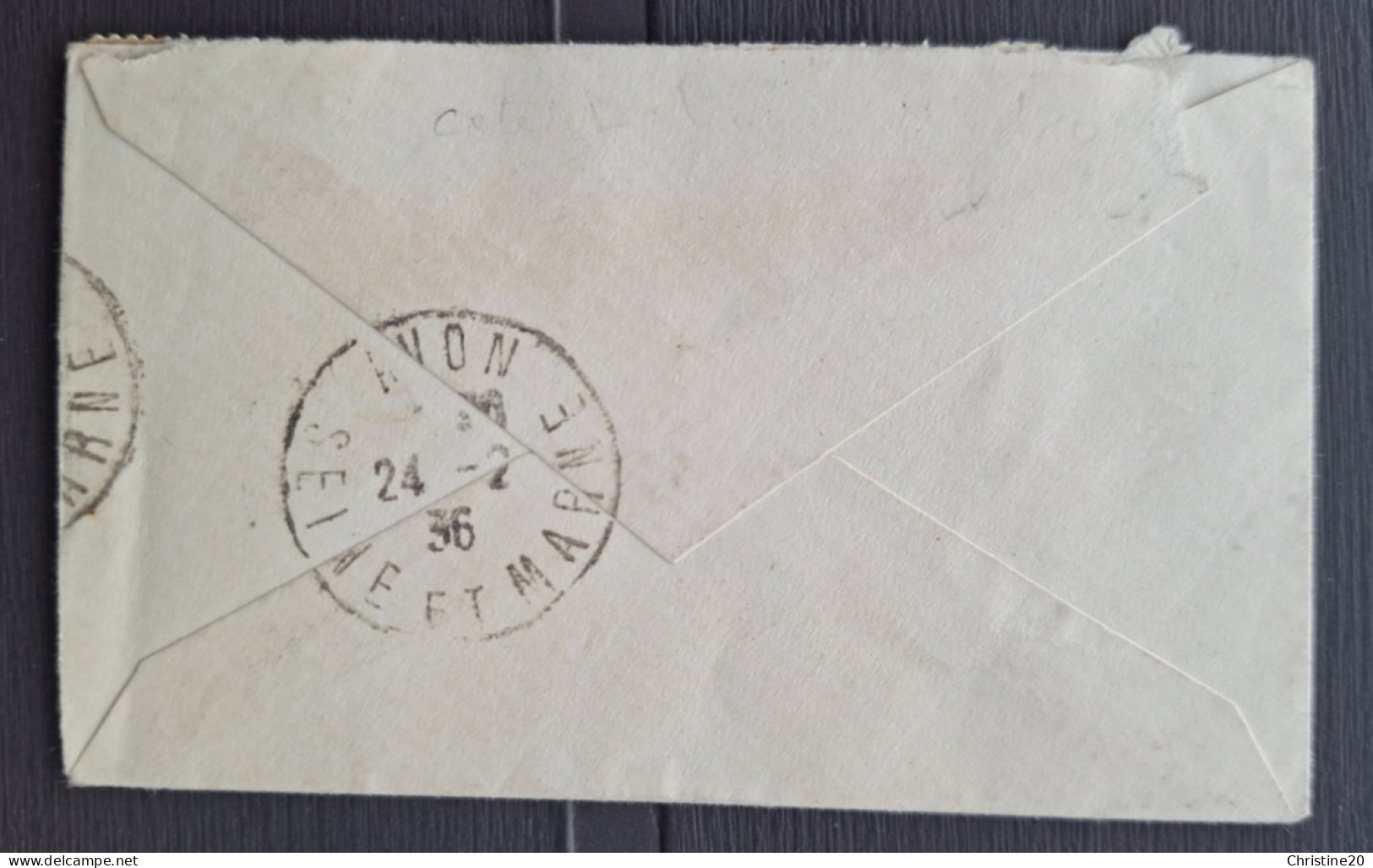 Guyane Française 1936 N°120 Seul Sur Lettre Ob TB - Cartas & Documentos