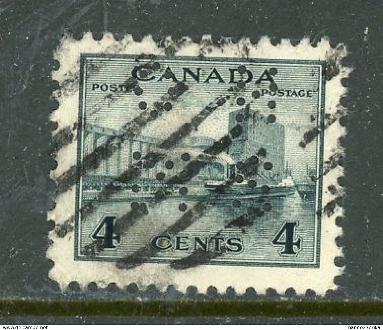 Canada USED 1942-43 War Issue Grain Elevator - Gebraucht