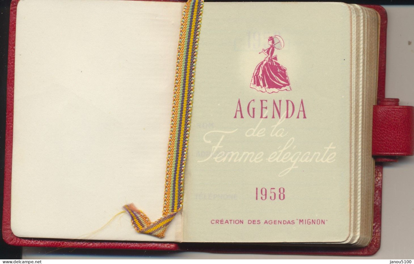 VIEUX PAPIERS     AGENDA DE POCHE  1958 - Europe