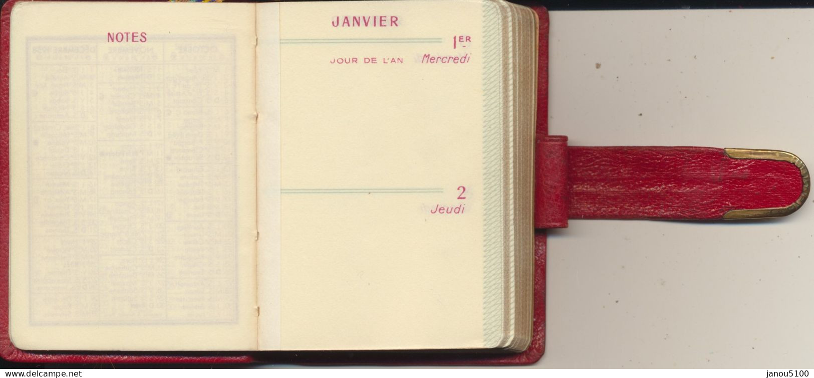 VIEUX PAPIERS     AGENDA DE POCHE  1958 - Europa