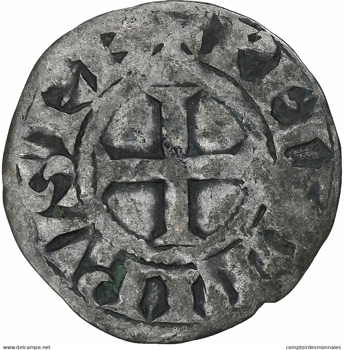 France, Philippe II, Denier, 1180-1223, Saint-Martin De Tours, Argent, TB - 1180-1223 Philipp II. August 