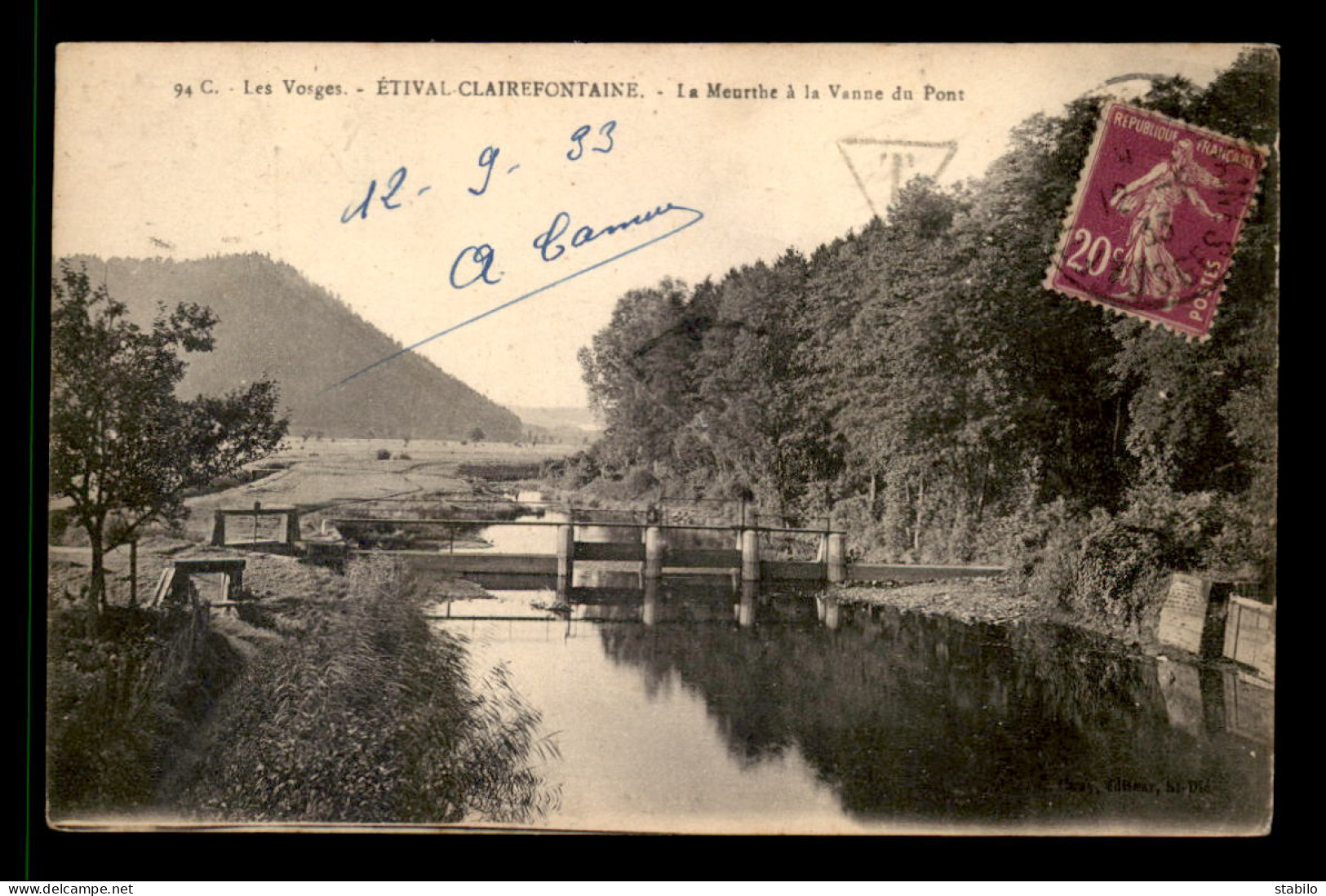 88 - ETIZAL CLAIREFONTAINE - LA MEURTHE A LA VANNE DU PONT - Etival Clairefontaine