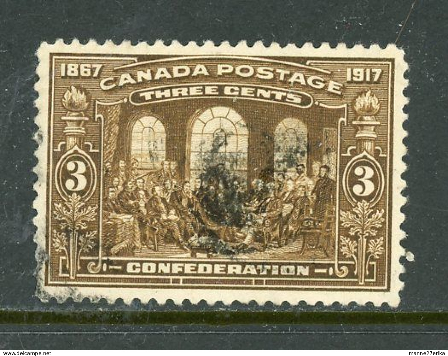 Canada USED 1917  "50th Anniversary Of Confederation" - Oblitérés