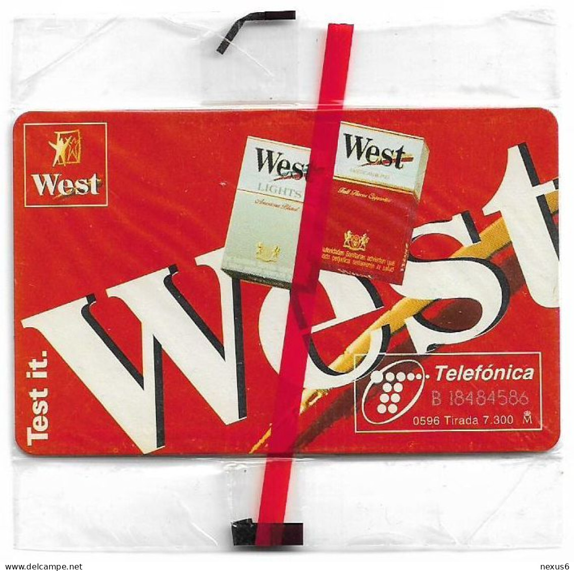 Spain - Telefónica - Tabaco West - P-197 - 05.1996, 1.000PTA, 7.300ex, NSB - Privatausgaben