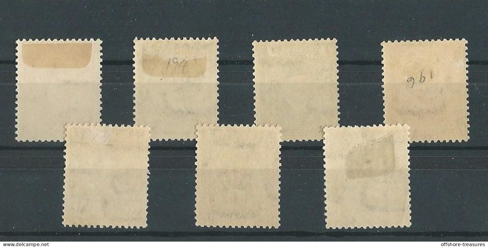 EGYPT POSTAGE STAMP SET 1936 - 1937 KING FUAD / FOUAD FULL SET POSTES STAMPS SG #233 -239 MH - Unused Stamps