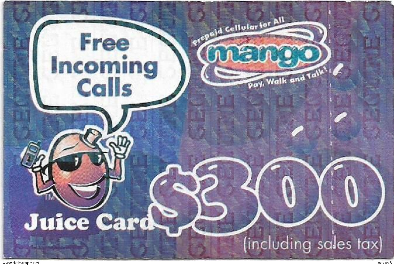 Zimbabwe - Telecel Mango - Mango Juice Card, Exp.03.09.2000, GSM Refill 300$, Used - Simbabwe