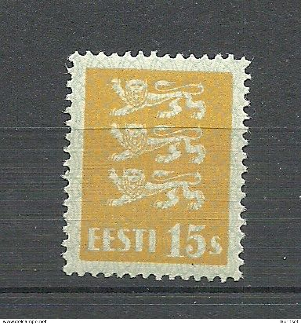 ESTLAND Estonia 1928 Michel 81 (thin Paper Type) * - Estland