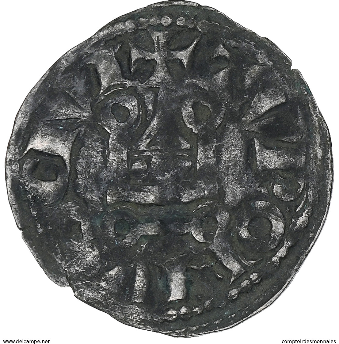 France, Louis VIII-IX, Denier Tournois, 1223-1244, Billon, TB+, Duplessy:187 - 1223-1226 Louis VIII Le Lion