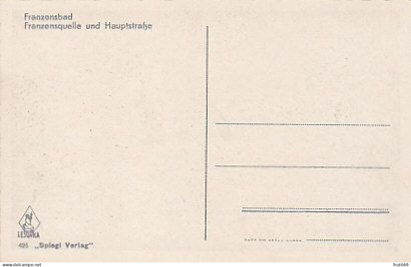 AK 202613 SUDETEN - Franzensbad - Franzensquelle Und Hauptstraße - Sudeten