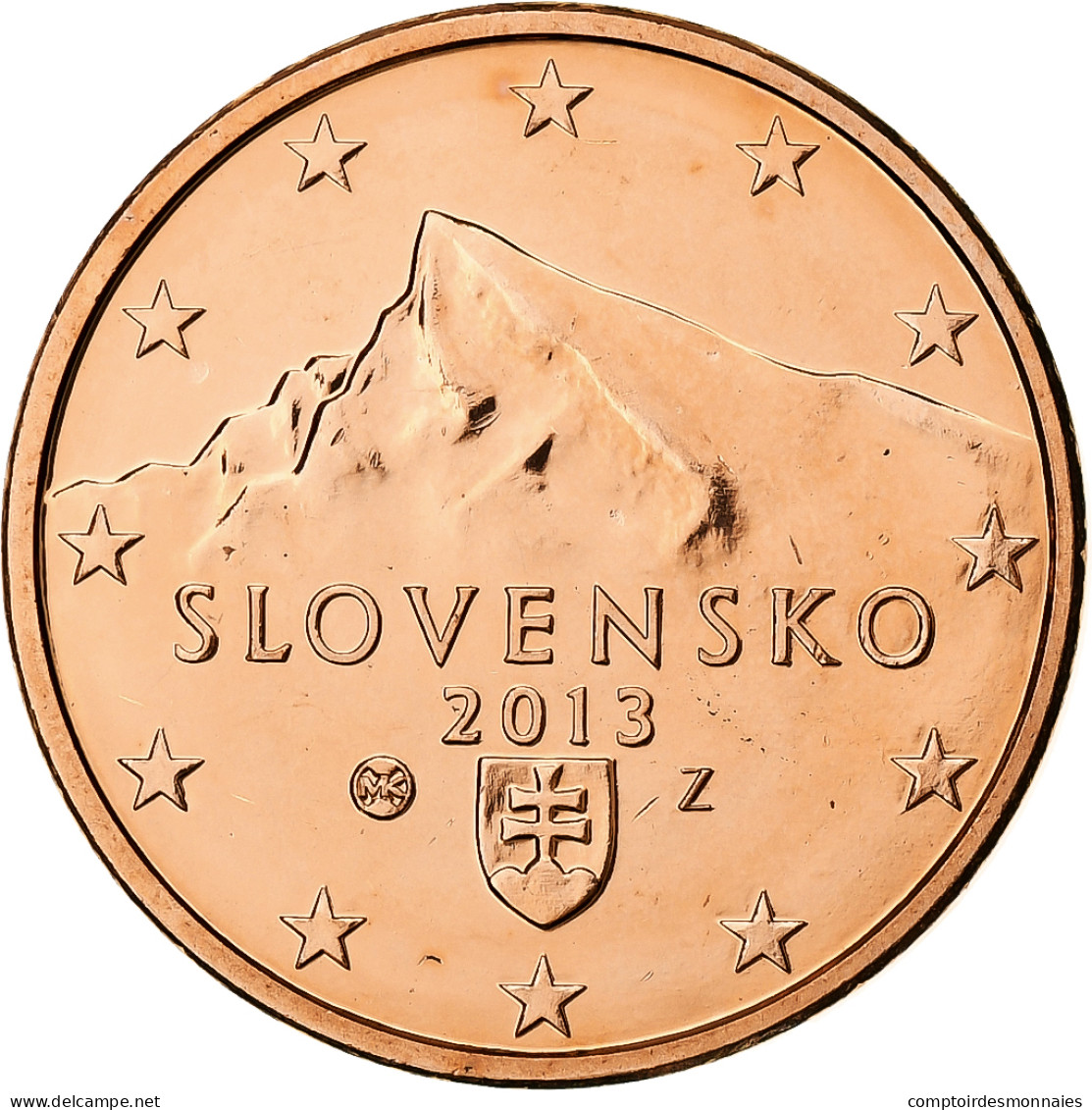 Slovaquie, 5 Euro Cent, 2013, Kremnica, BU, FDC, Cuivre Plaqué Acier, KM:97 - Slovacchia