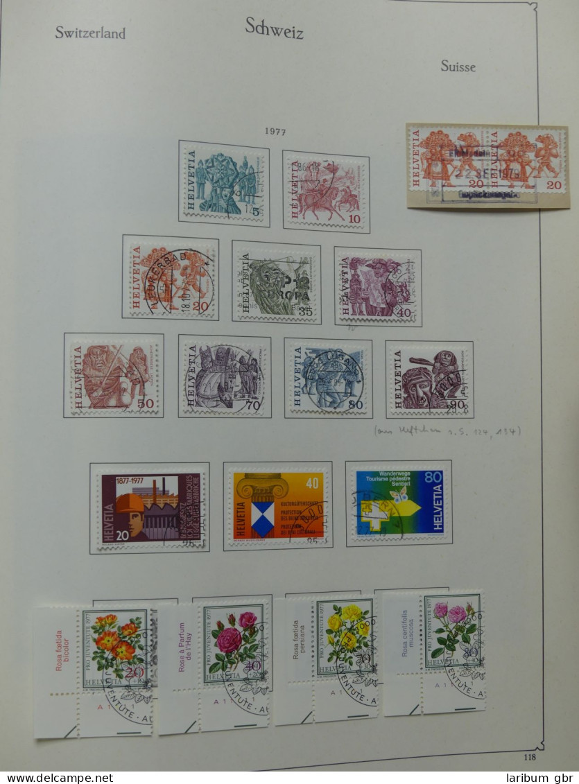 Schweiz ab 1945 gestempelt besammelt über 4T Katalog im KA-BE Binder #LY710