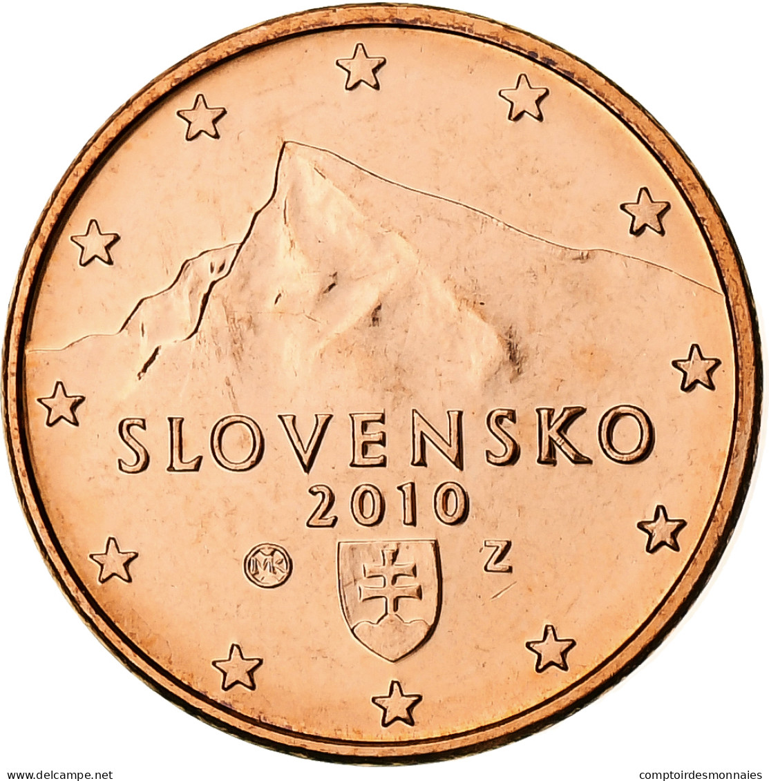 Slovaquie, Euro Cent, 2010, Kremnica, BU, FDC, Cuivre Plaqué Acier, KM:95 - Slovakia