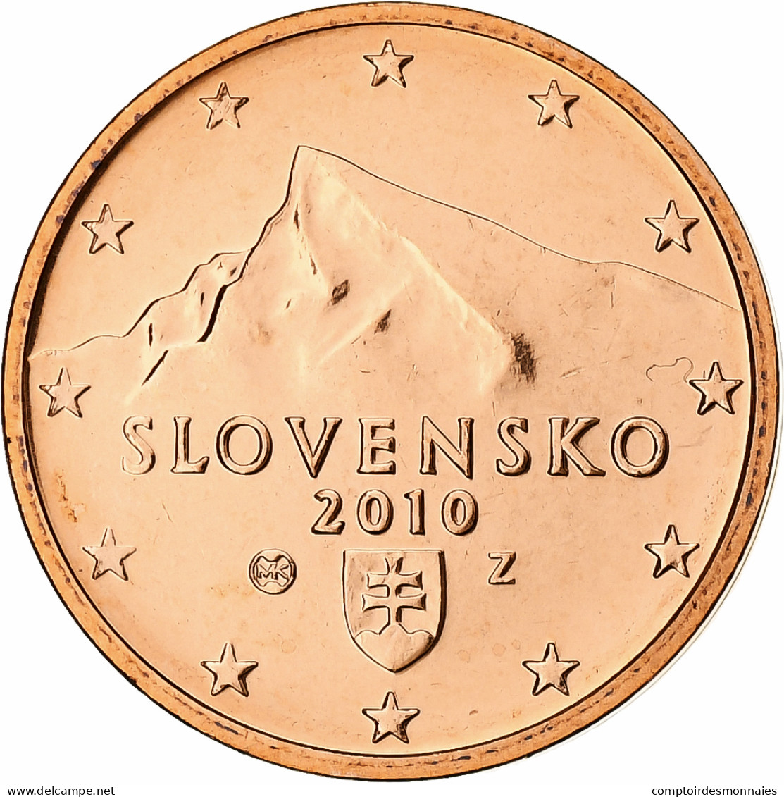 Slovaquie, 2 Euro Cent, 2010, Kremnica, BU, FDC, Cuivre Plaqué Acier, KM:96 - Slovacchia