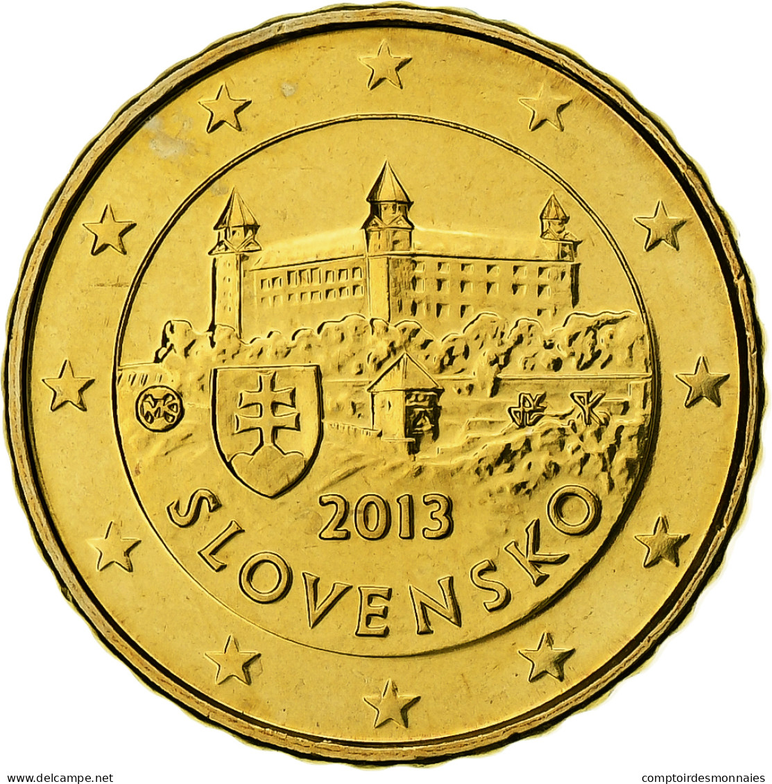 Slovaquie, 10 Euro Cent, 2013, Kremnica, BU, FDC, Or Nordique, KM:98 - Slovacchia