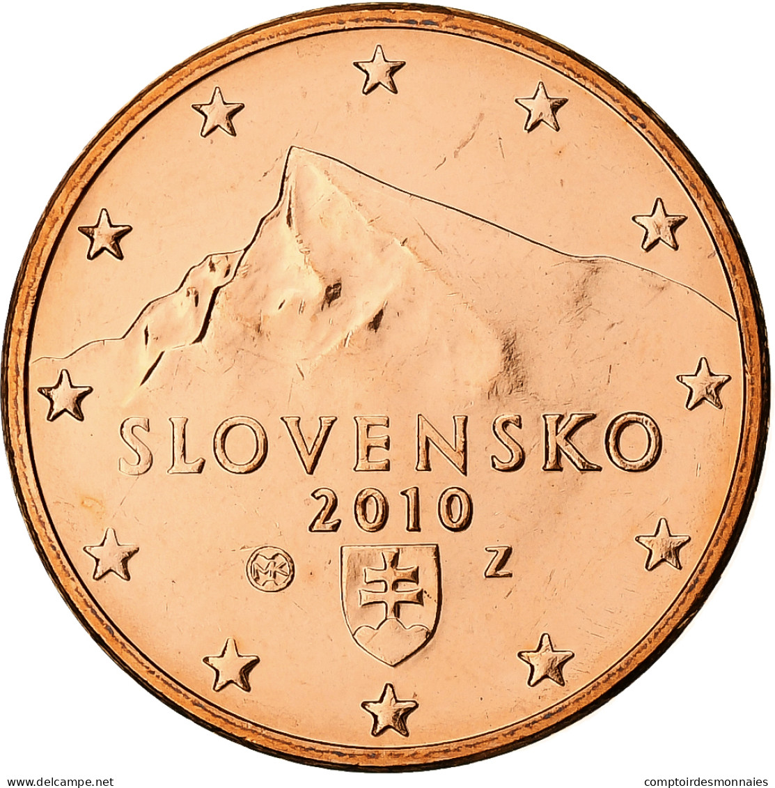 Slovaquie, 5 Euro Cent, 2010, Kremnica, BU, FDC, Cuivre Plaqué Acier, KM:97 - Slovacchia