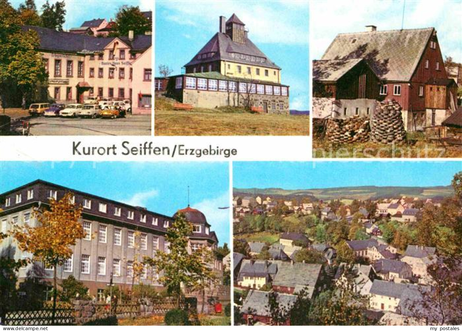 72617260 Seiffen Erzgebirge HOG Buntes Haus Schwartenbergbaude Freilichtmuseum R - Seiffen