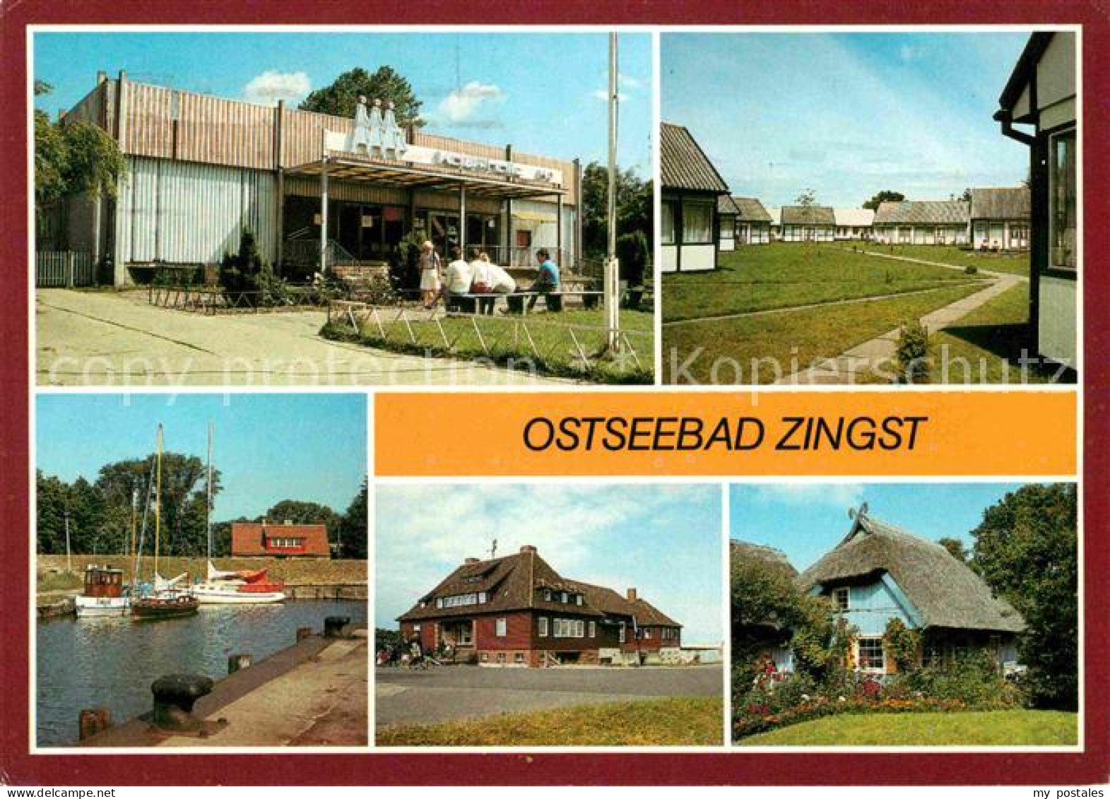 72617190 Zingst Ostseebad Kaufhalle Bungalowdorf Hafen Gasthaus Blauer Rohrkaten - Zingst