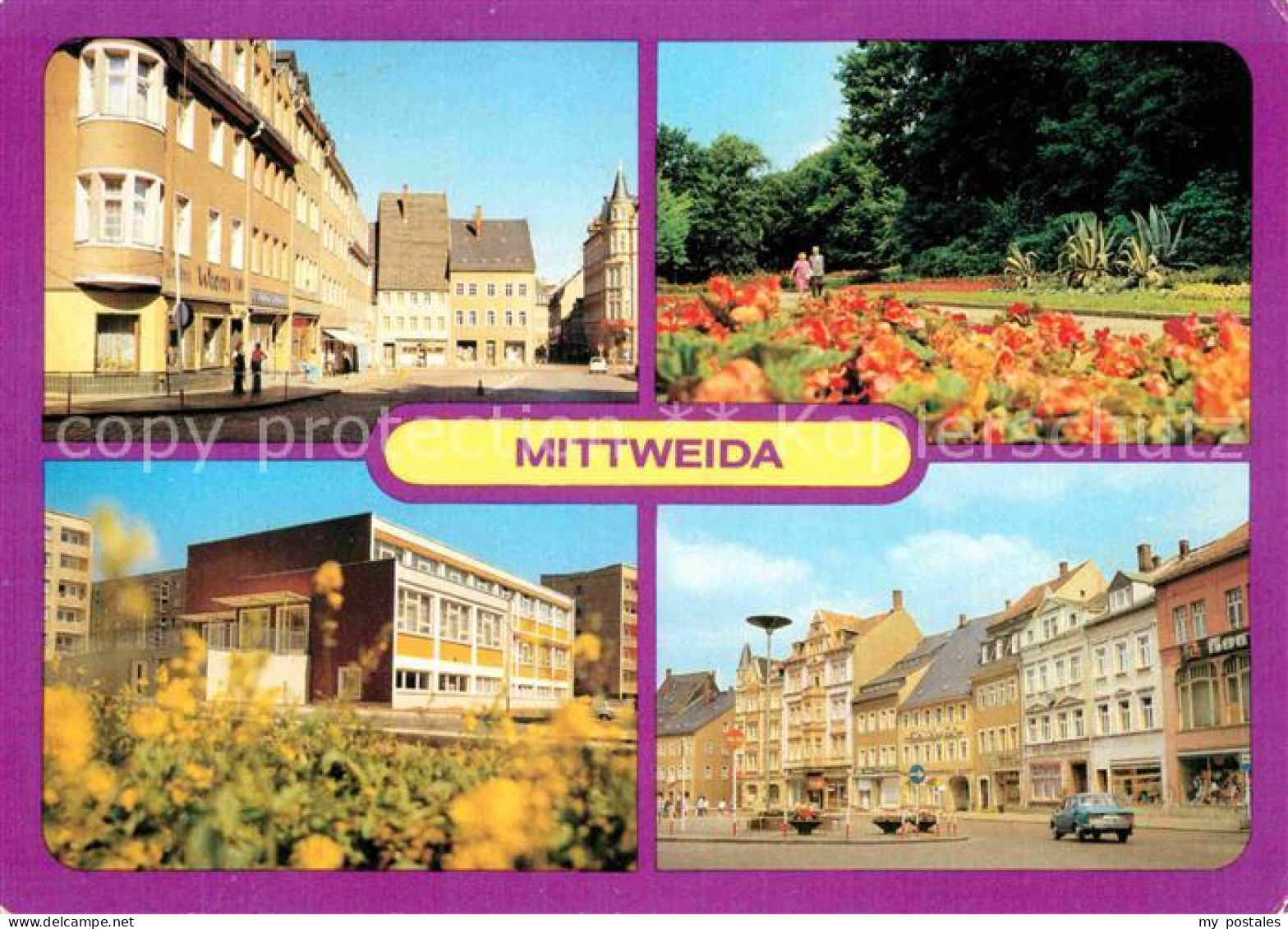 72617180 Mittweida Markt Schwanenteich Poliklinik Mittweida - Mittweida